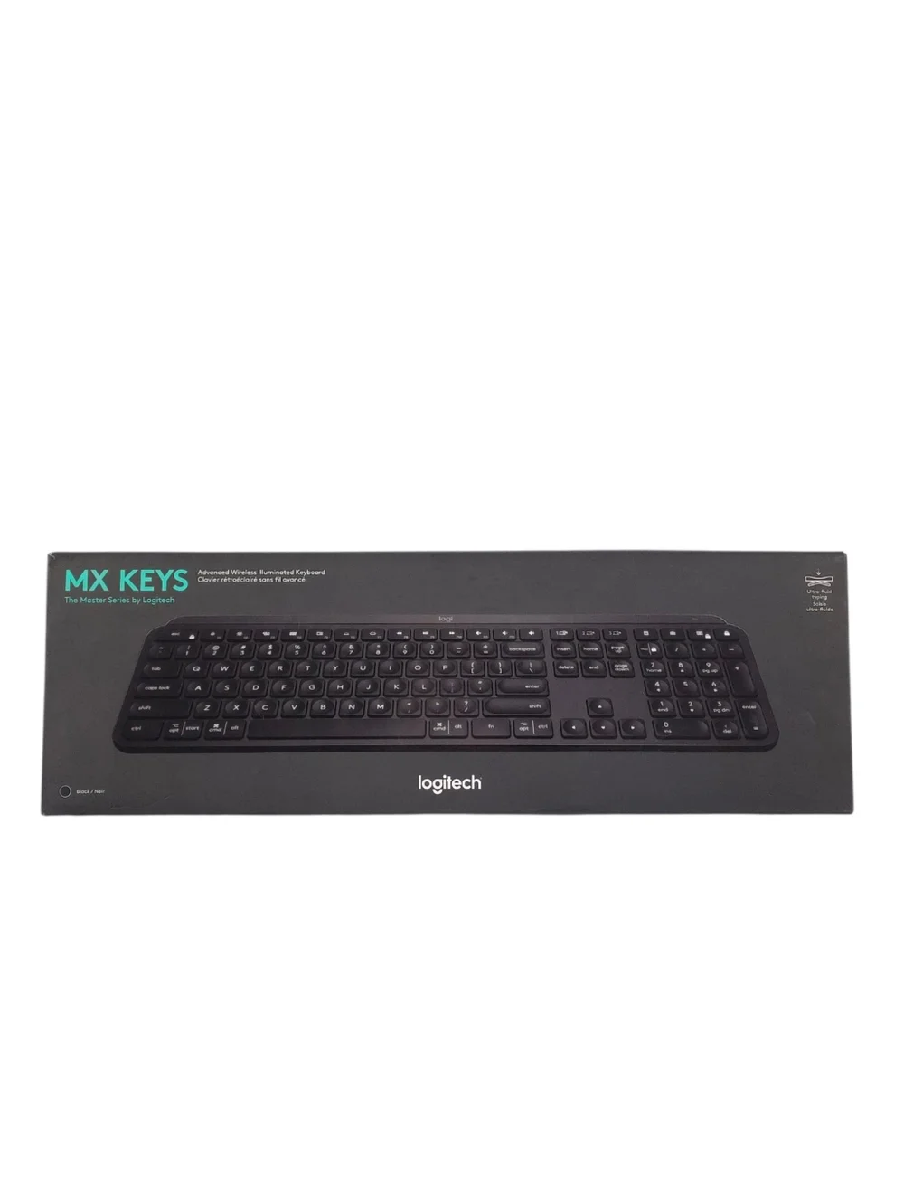 Logitech MX Keys Advanced Wireless Illuminated Keyboard Black With Dongle